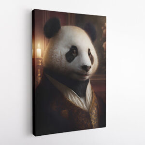 Adviser Panda Mentor Animal Kingdom Motivation Canvas Print Wall Art
