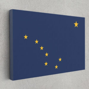 Alaska State Flag USA Flags Edition Canvas Wall Art Home Decoration