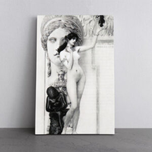 Allegory Of Sculpture Canvas Print Wall Art Gustav Klimt