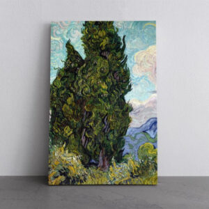 Cypresses Reproduction Canvas Print Wall Art Van Gogh