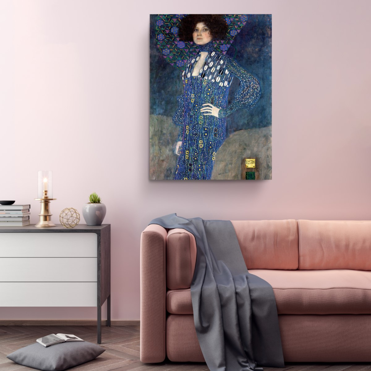 Emilie Floge 1902 Canvas Print Wall Art Gustav Klimt