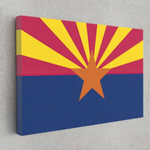 Arizona State Flag USA Flags Edition Canvas Wall Art Home Decoration