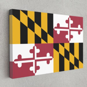 Maryland State Flag USA Flags Edition Canvas Wall Art Home Decoration
