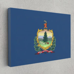 Vermont State Flag USA Flags Edition Canvas Wall Art Home Decoration
