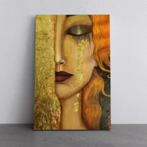 Freya's Tears Reproduction Canvas Print Wall Art Gustav Klimt