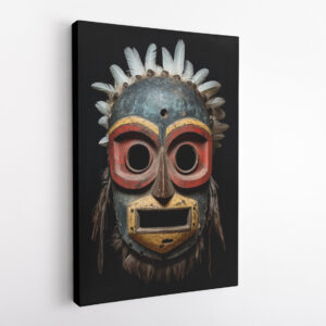 Guardian of Wisdom African Mask Africa Edition Canvas Wall Art Home Decoration