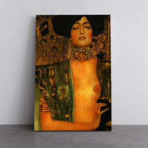 Judith I 1901 Color Splash Canvas Print Wall Art Gustav Klimt