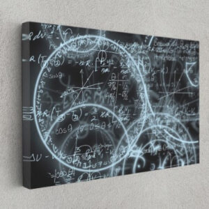 Mathematics Equations Formulas Motivation Science Canvas Print Wall Art