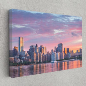New York Skyline Urban High-Rise Downtown Canvas Print Wall Art