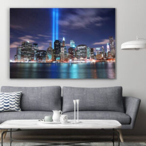 New York Anniversary Skyline Downtown Canvas Prints