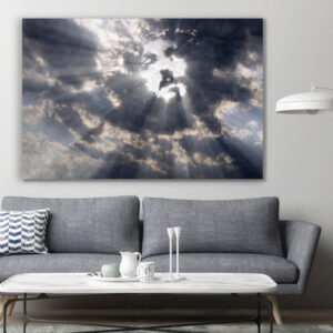 The Face Of Christ in The Sky Religious Jesus Christ Canvas Prints