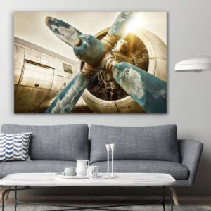Vintage Airplane Propeller World War 2 Canvas Print Wall Art