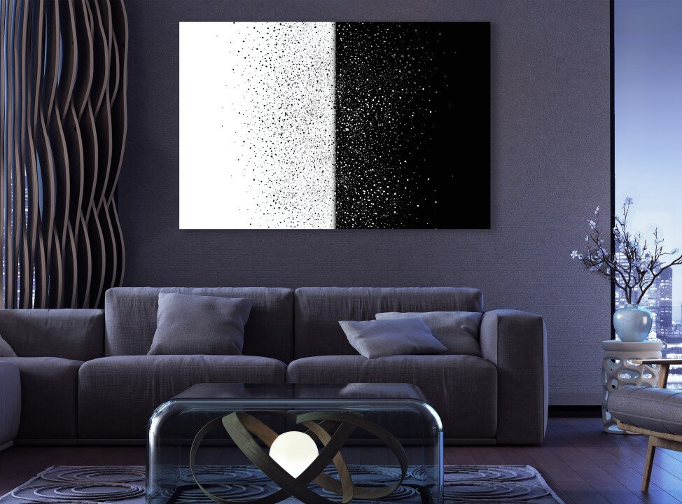 Stars Dust Scattered Glitter in Galaxy Snow Winter Canvas Print