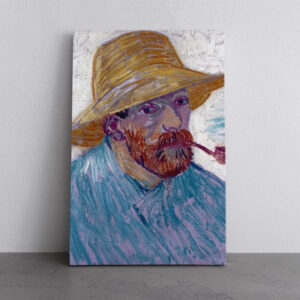 Self Portrait 1888 Wearing a Hat Canvas Print Wall Art