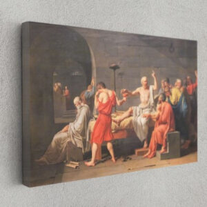 The Death of Socrates Jacques Louis David 1787 Canvas Prints