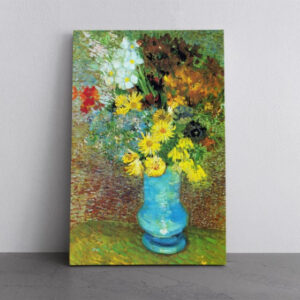 Vase With Anemone Reproduction Vincent Van Gogh Canvas Print Wall Art