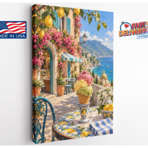 Amalfi Coast Gelato Canvas Wall Art