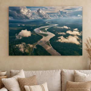 Amazon Rainforest River Canvas Wall Art