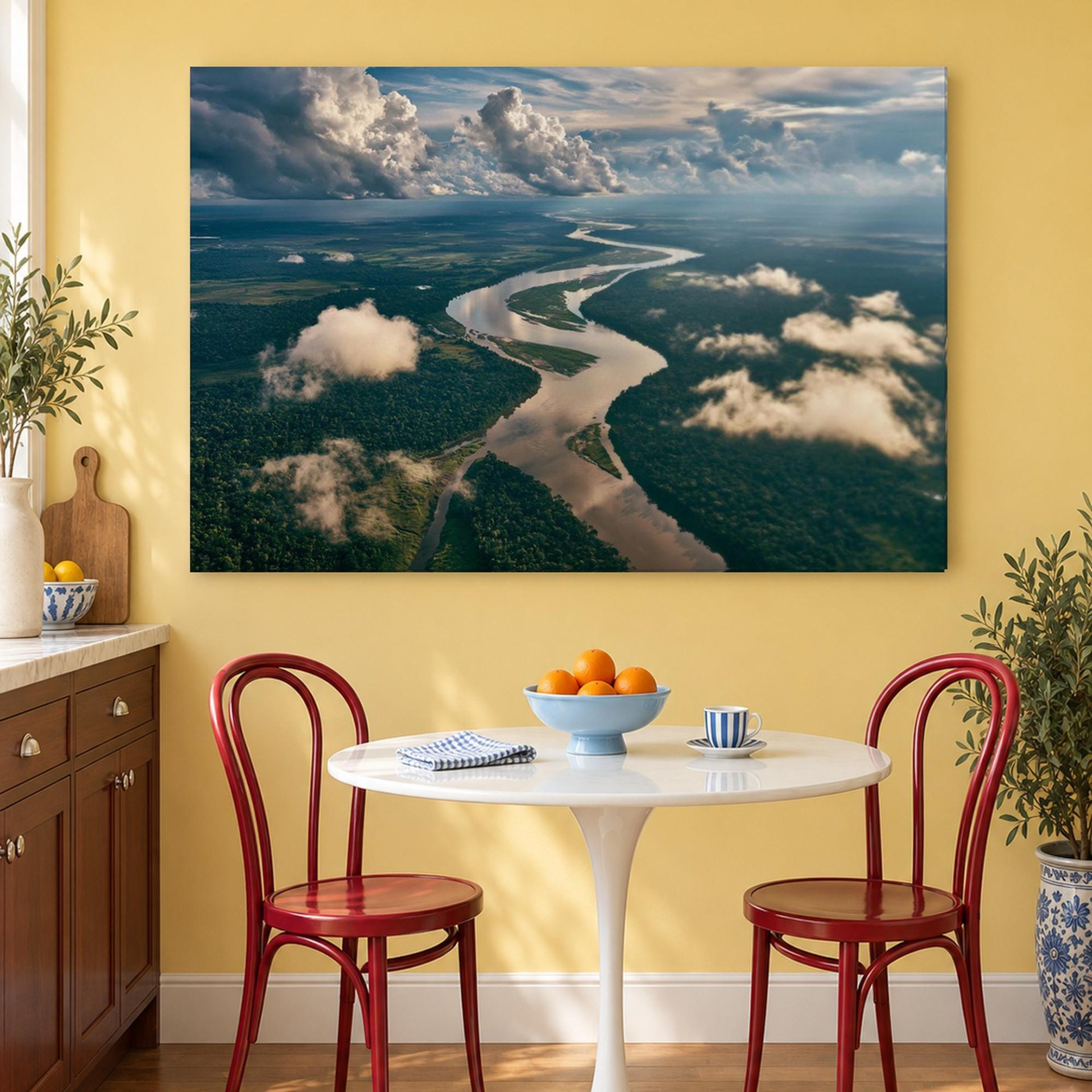 Amazon Rainforest River Canvas Wall Art