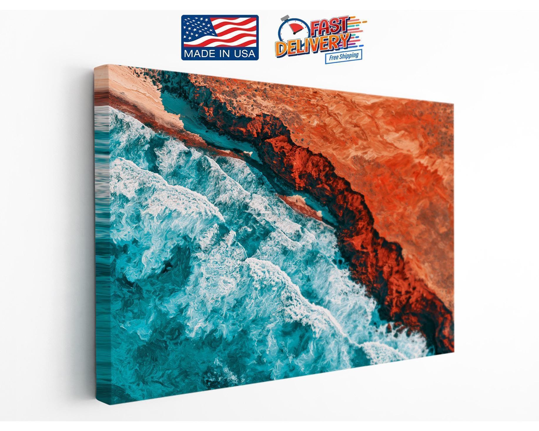 Australian Coast Aerial Canvas Wall Art