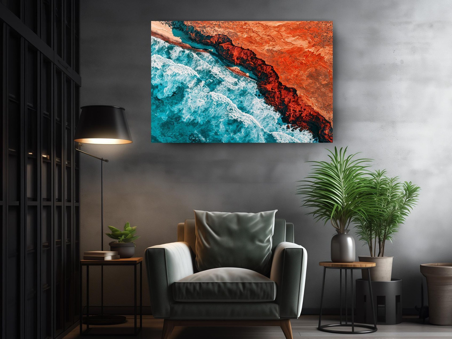 Australian Coast Aerial Canvas Wall Art