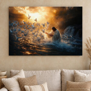 Baptism of Jesus Canvas Wall Art