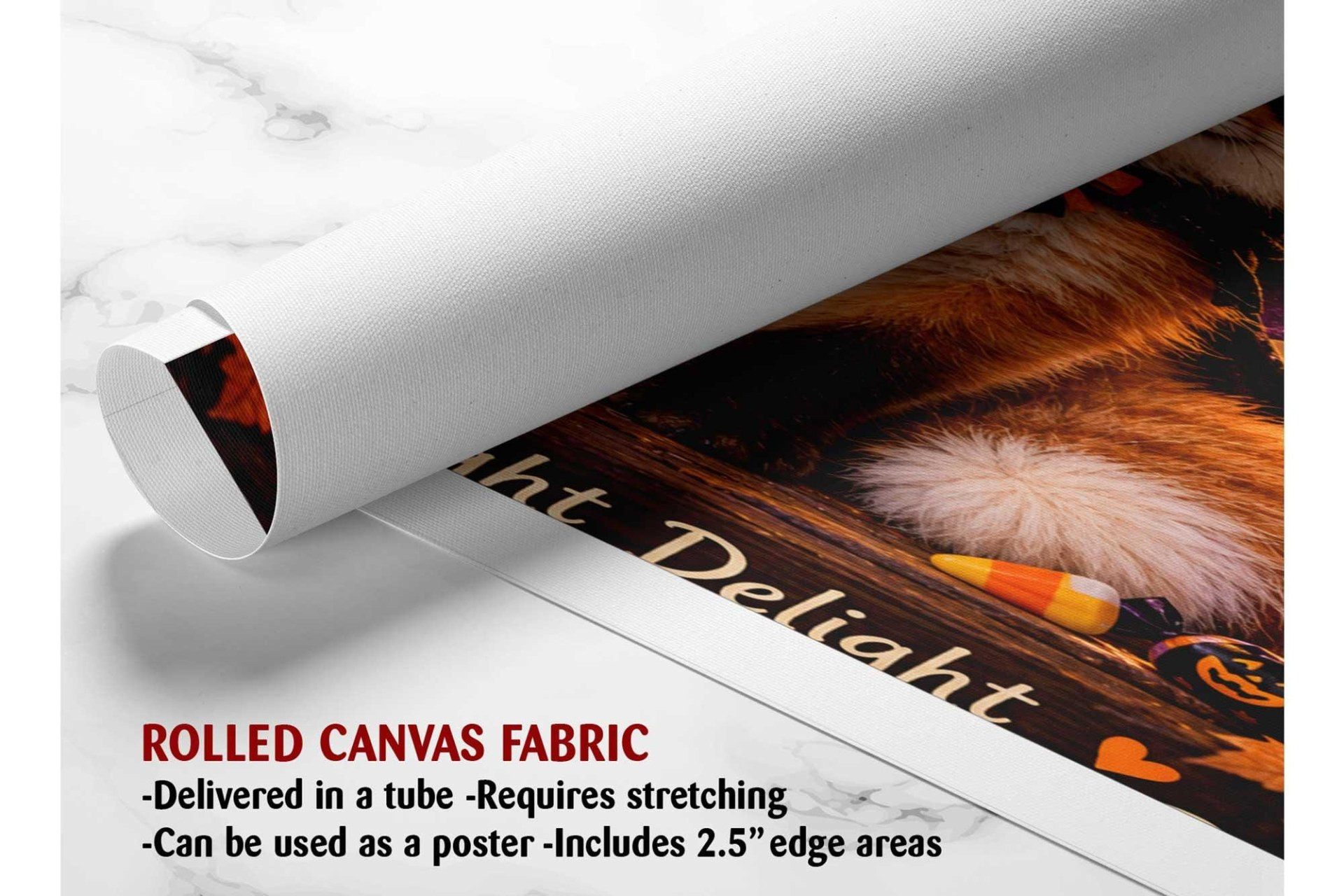Batty Fox Halloween Canvas Wall Art