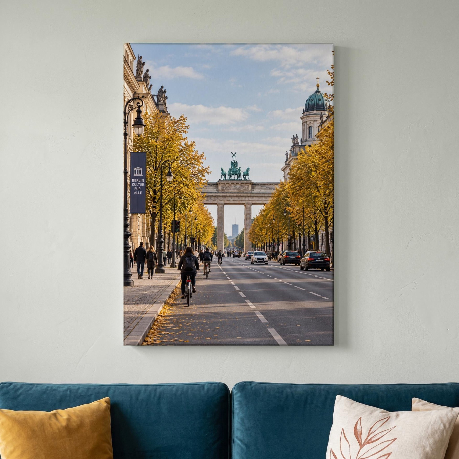 Brandenburg Gate Berlin Autumn Canvas Wall Art