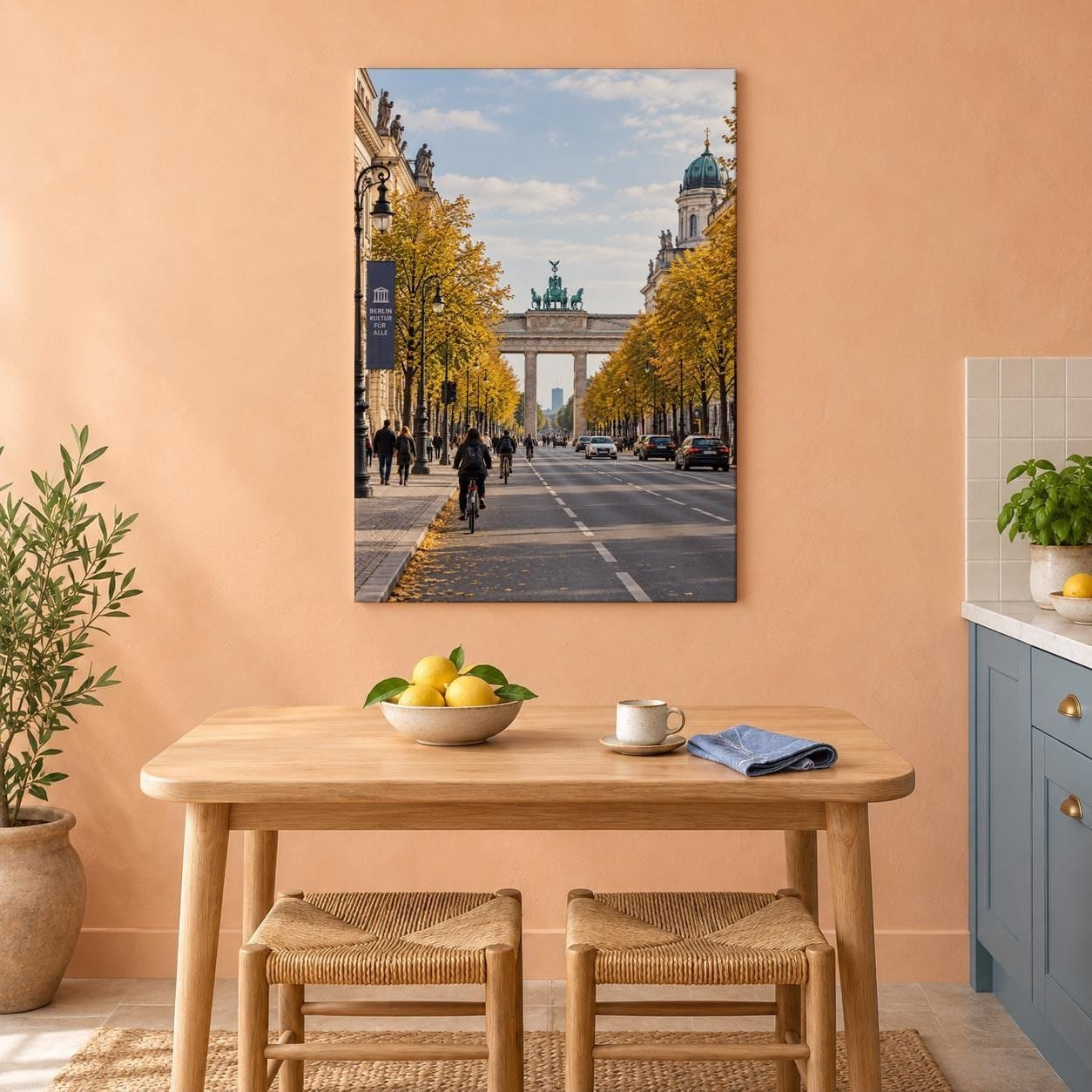 Brandenburg Gate Berlin Autumn Canvas Wall Art