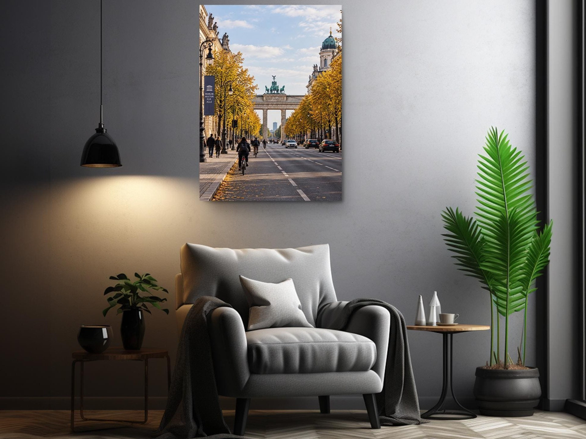 Brandenburg Gate Berlin Autumn Canvas Wall Art