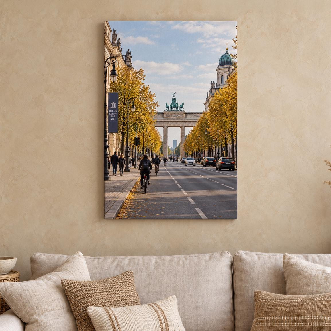 Brandenburg Gate Berlin Autumn Canvas Wall Art