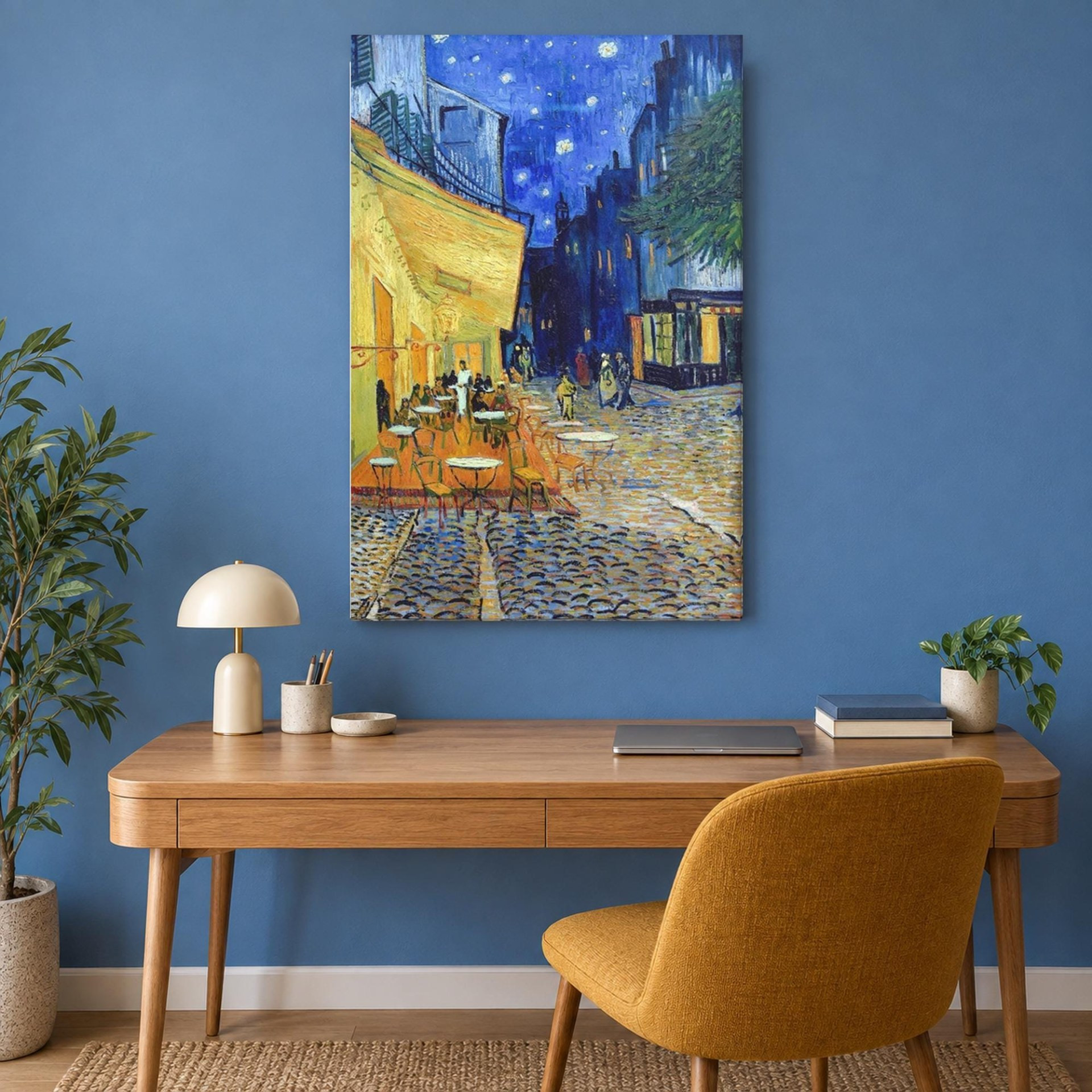 Cafe Terrace at Night by Van Gogh Canvas Wall Art