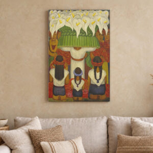 Calla Lily Flower Sellers Canvas Wall Art