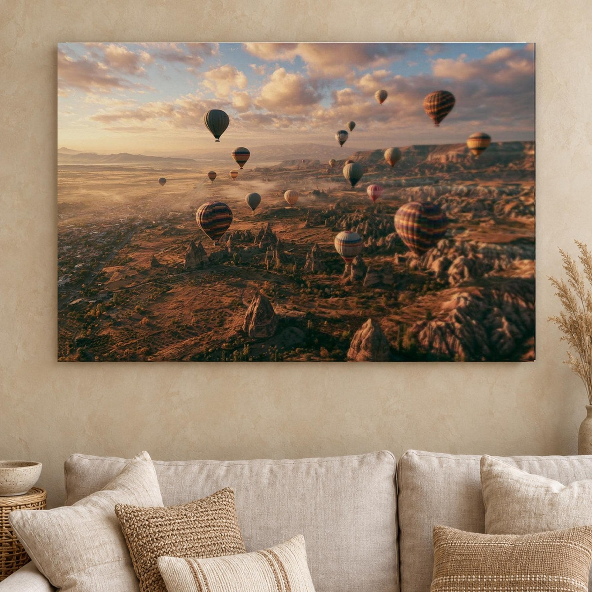 Cappadocia Balloons Sunrise Canvas Wall Art
