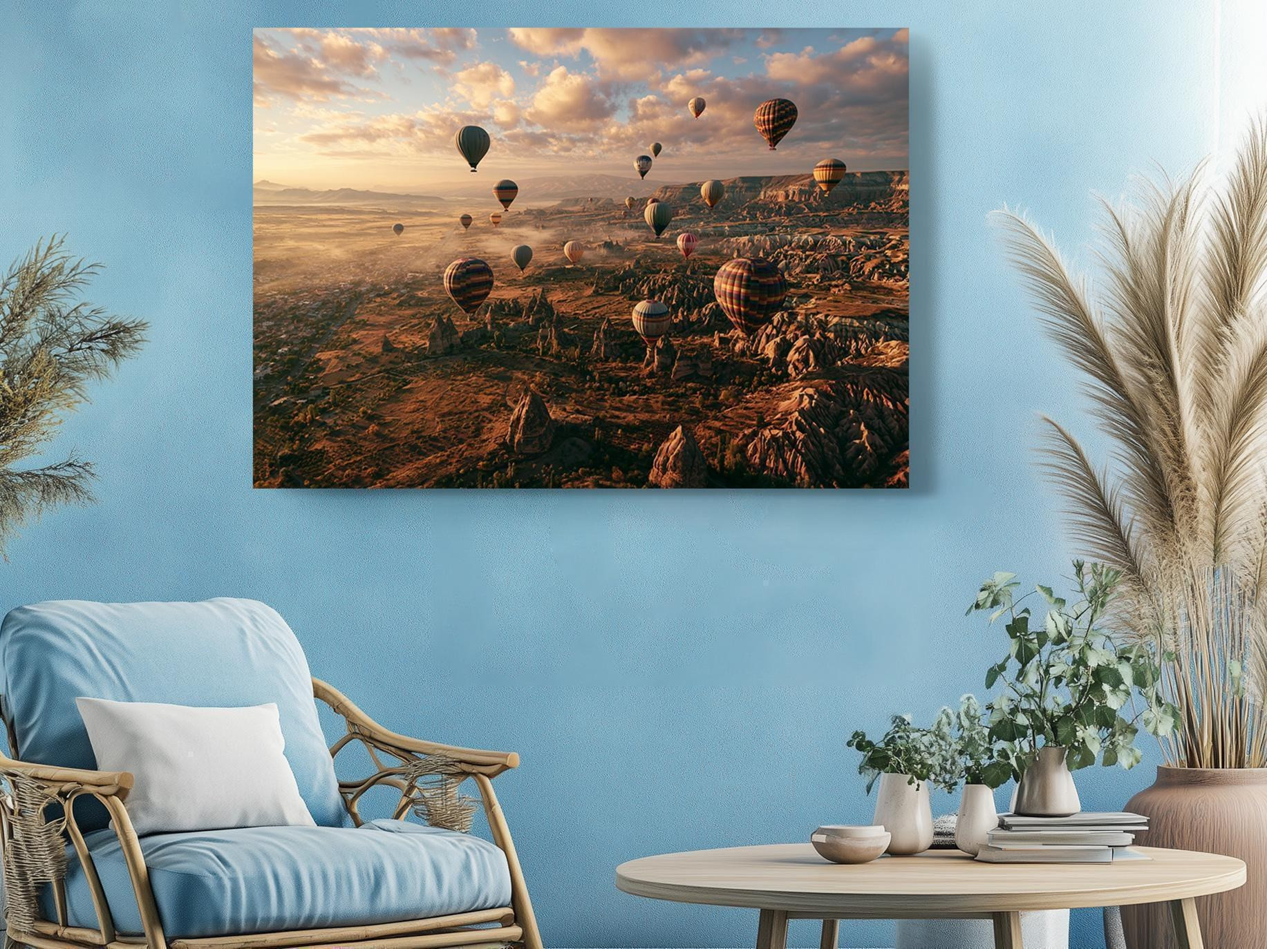 Cappadocia Balloons Sunrise Canvas Wall Art
