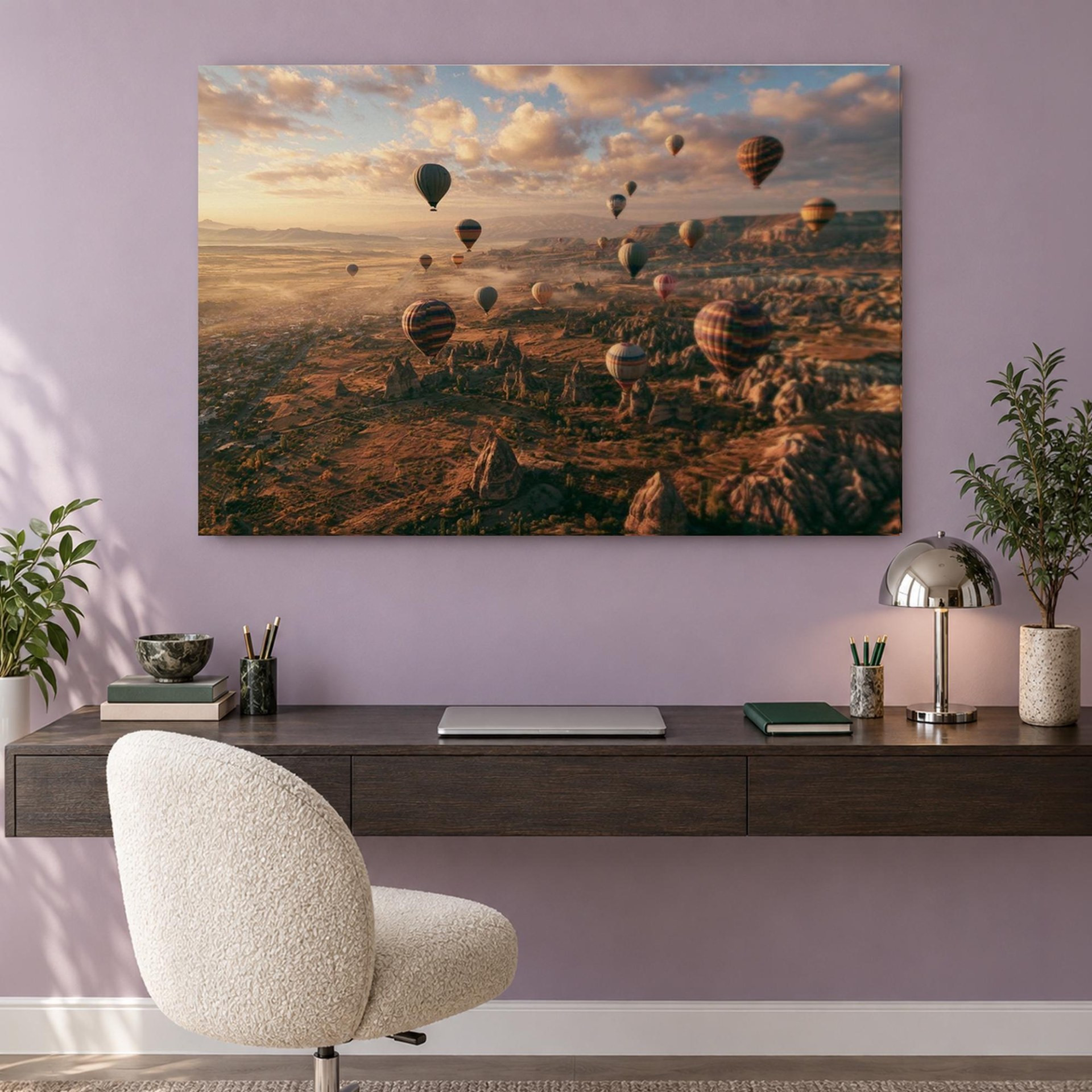 Cappadocia Balloons Sunrise Canvas Wall Art