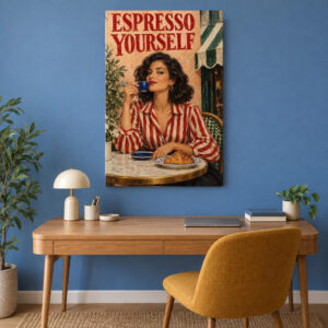 Espresso Yourself Coffee Canvas Wall Art