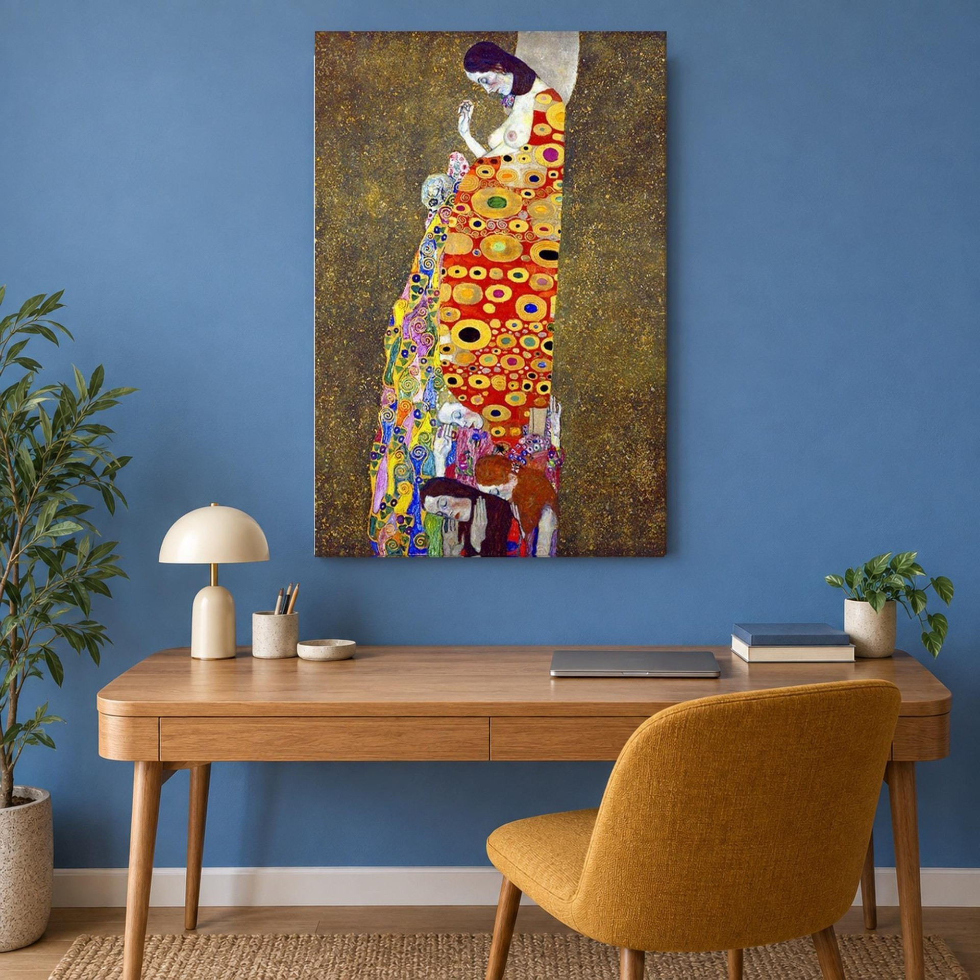 Hope II by Gustav Klimt Canvas Wall Art