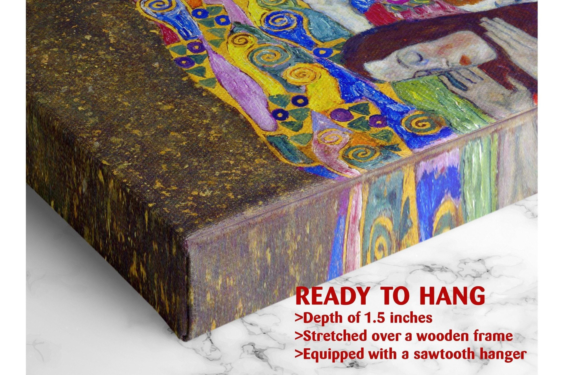 Hope II by Gustav Klimt Canvas Wall Art