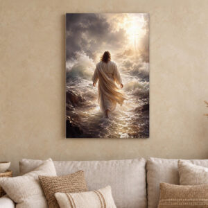 Jesus Walking on Water Canvas Wall Art