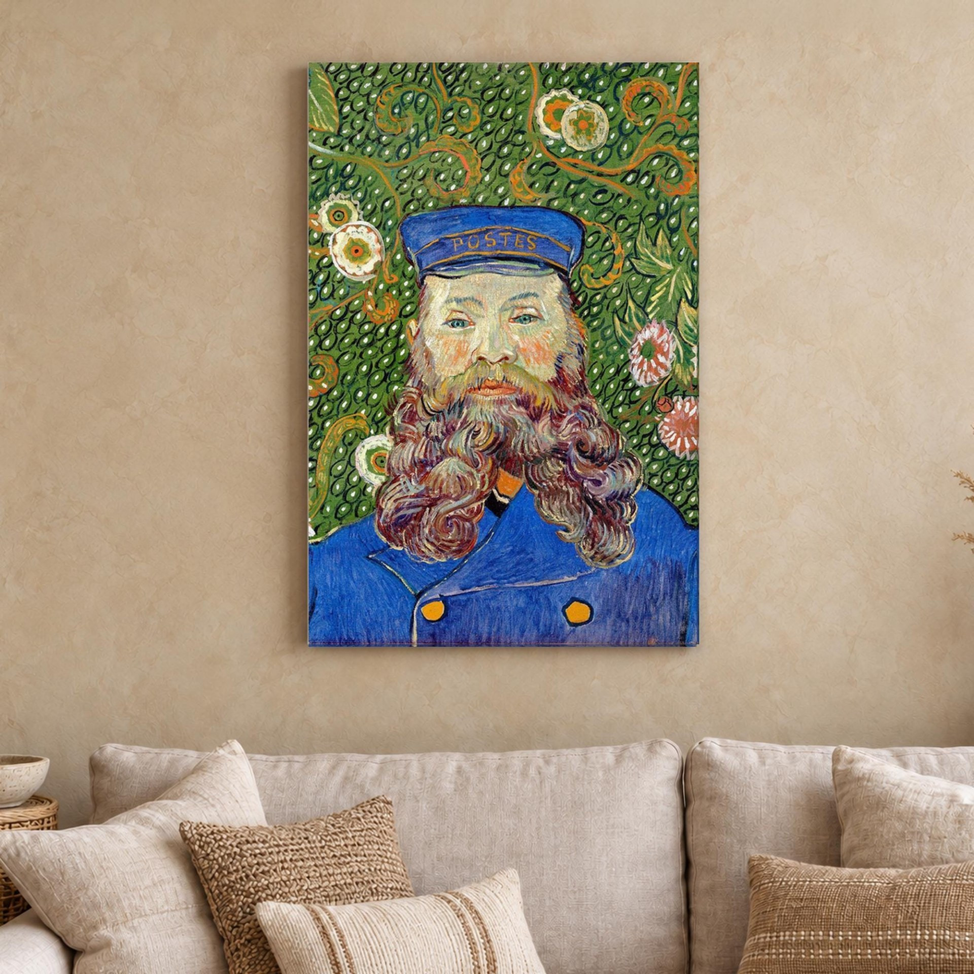 Joseph Roulin by Van Gogh Canvas Wall Art