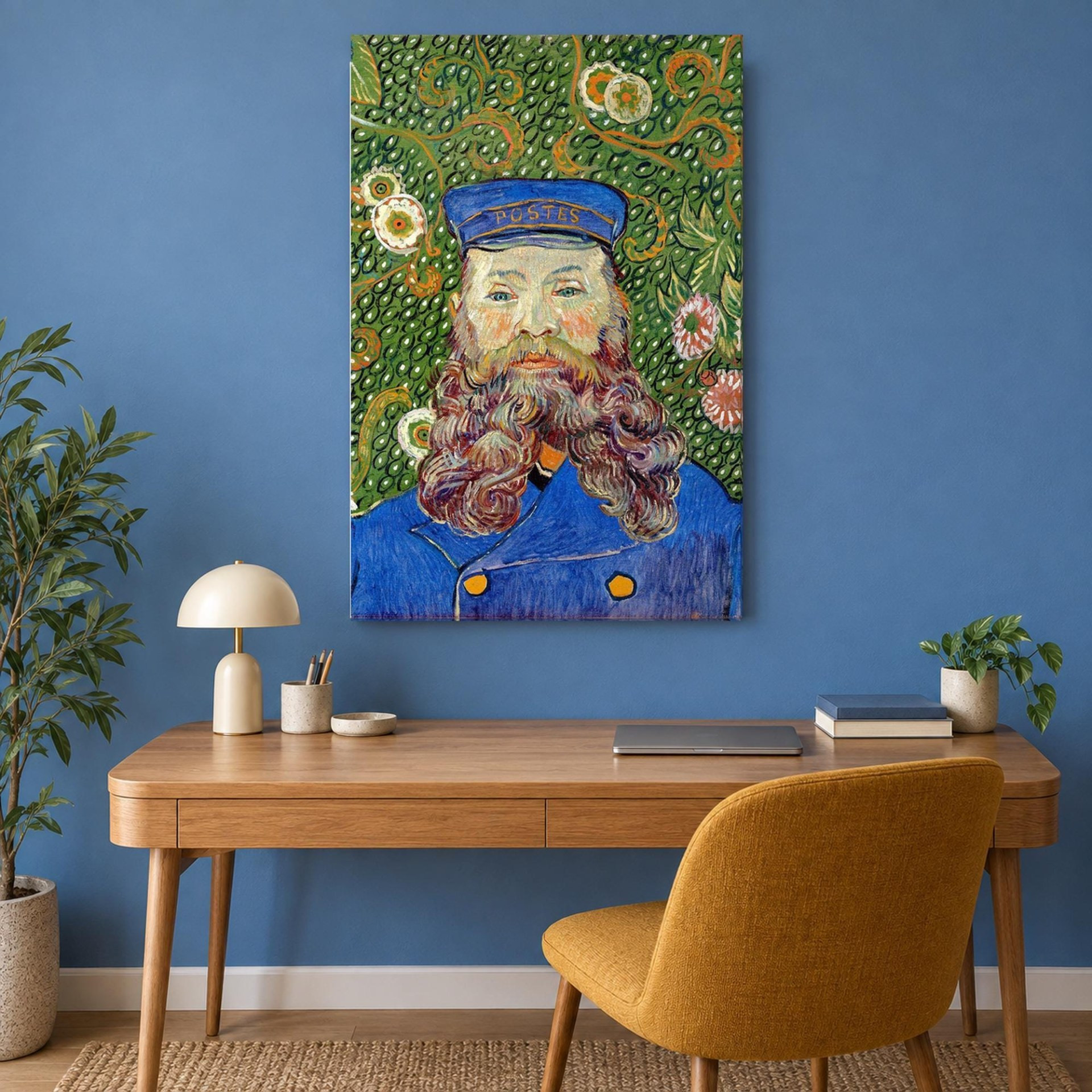 Joseph Roulin by Van Gogh Canvas Wall Art