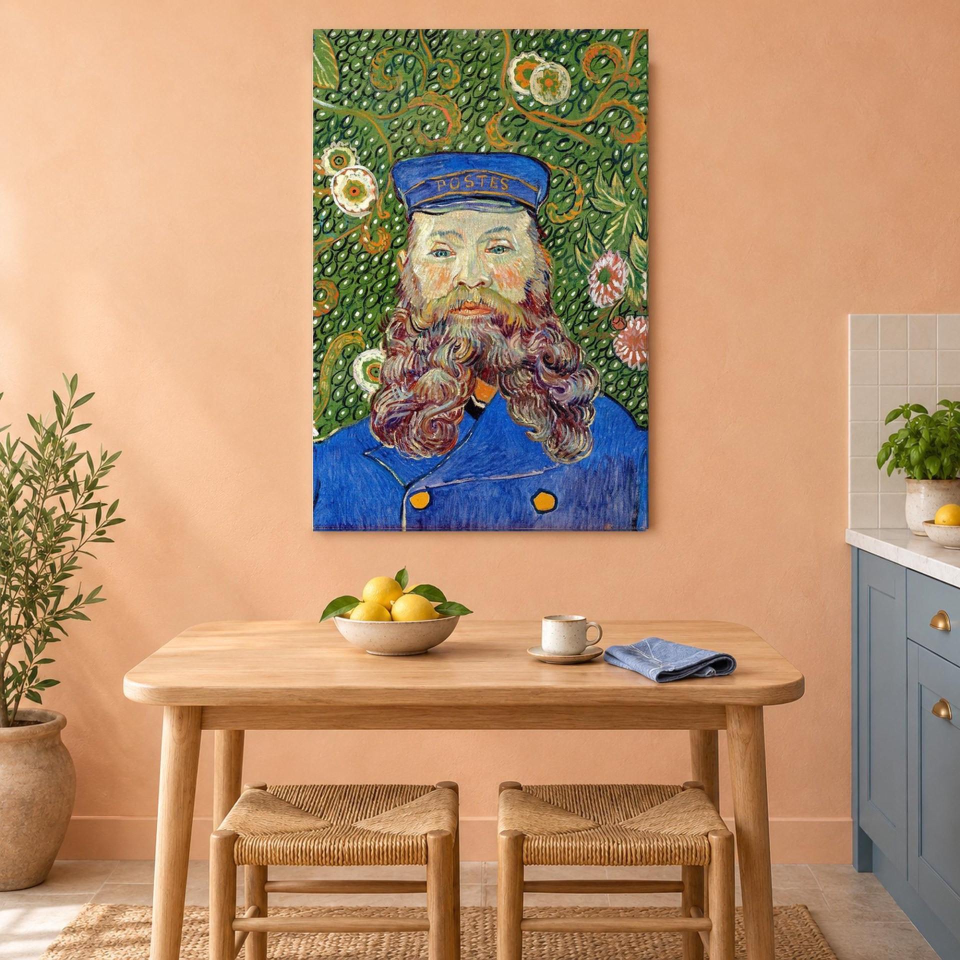Joseph Roulin by Van Gogh Canvas Wall Art