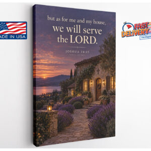 Joshua 24:15 As For Me and My House Canvas Wall Art
