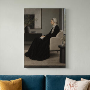 Modern Whistler's Mother Canvas Wall Art