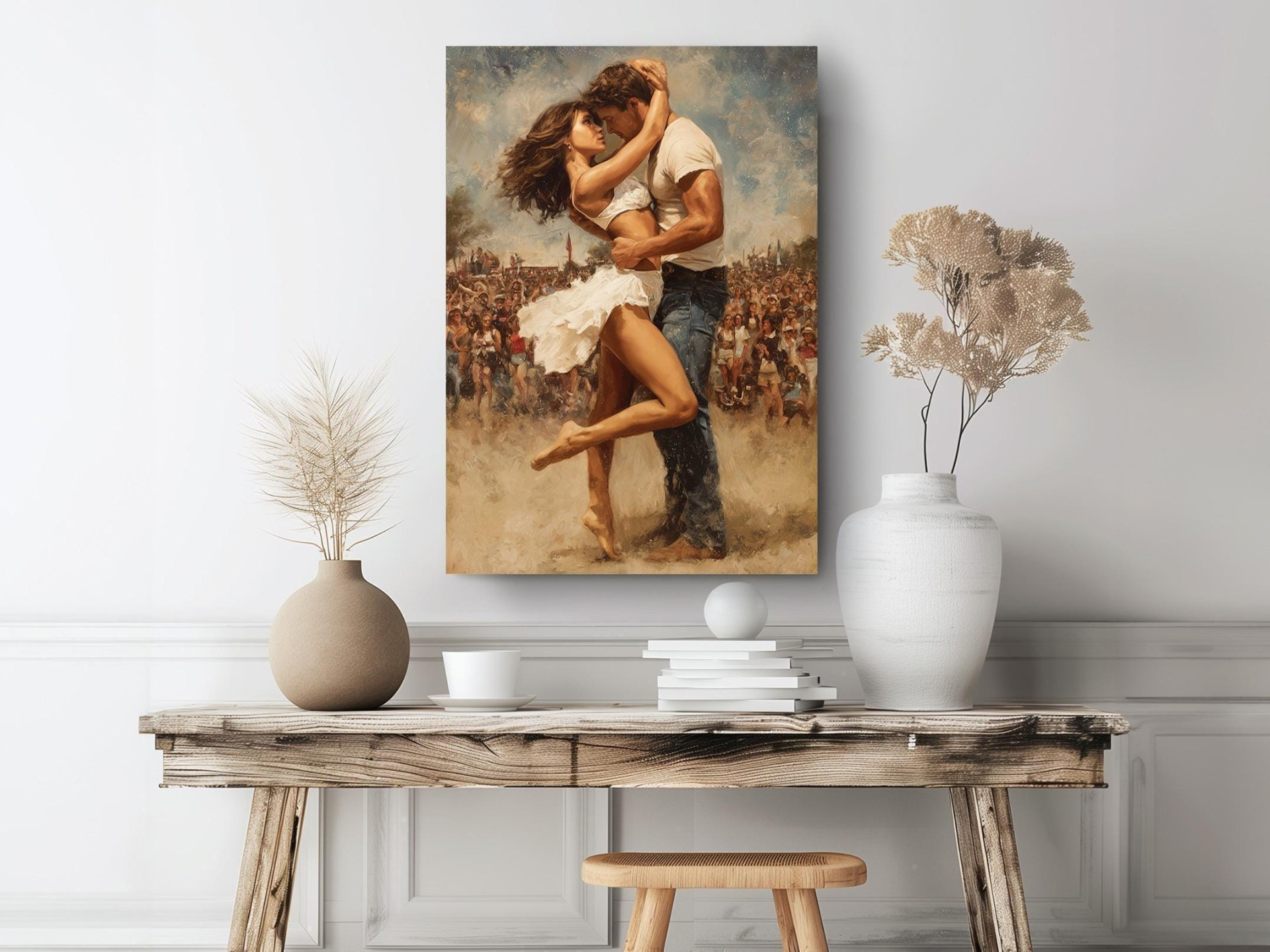 Romantic Country Dance Canvas Wall Art