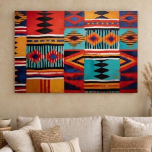 Southwestern Geometric Canvas Wall Art