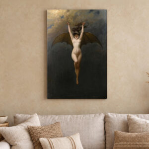 The Bat Woman by Albert Joseph Penot Canvas Wall Art