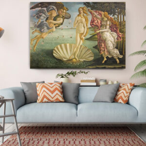The Birth of Venus by Botticelli Canvas Wall Art
