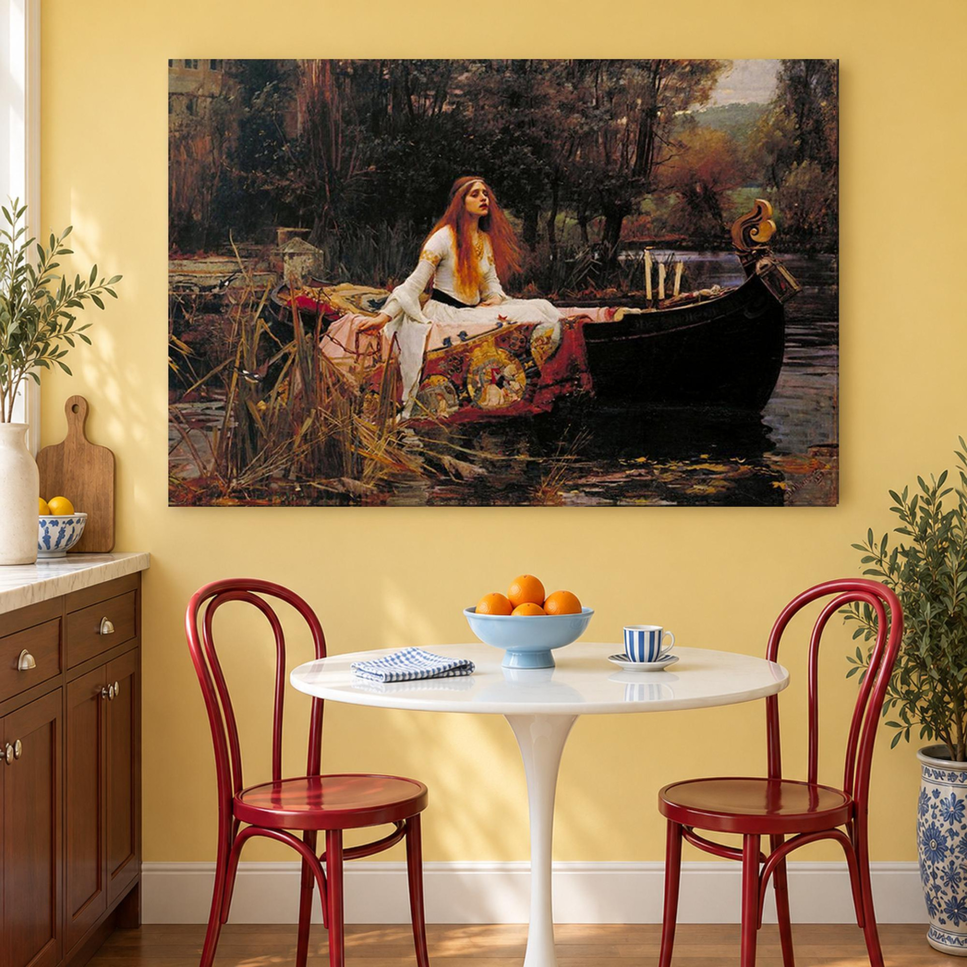 The Lady of Shalott by John William Waterhouse Canvas Wall Art